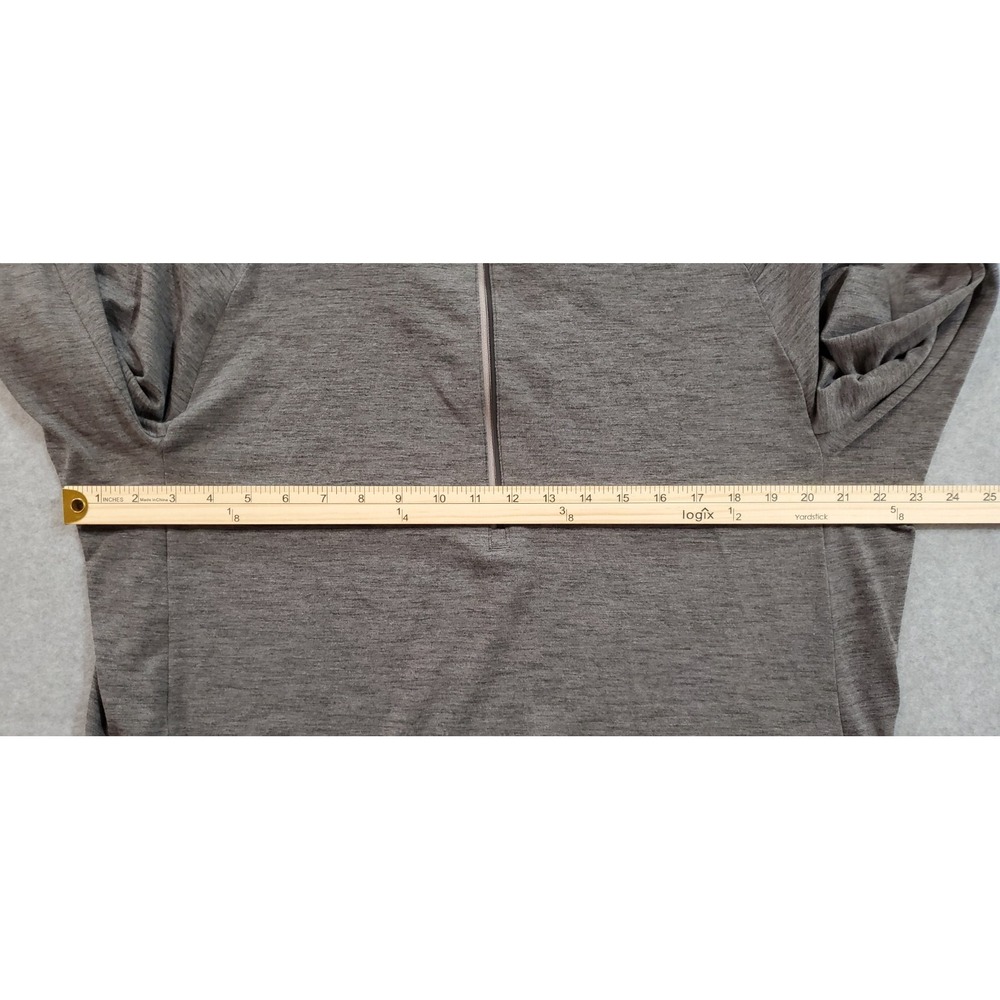 Lululemon Mens Surge Warm Half Zip Pullover Running Workout Shirt Gray 2XL - Picture 4 of 9